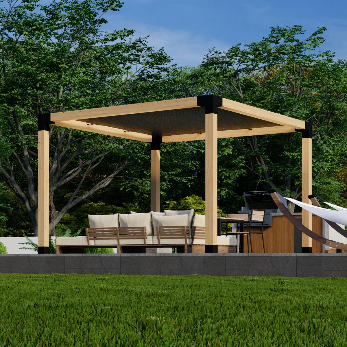 Pergolas & Canopies in Dubai by MH Glass & Aluminium